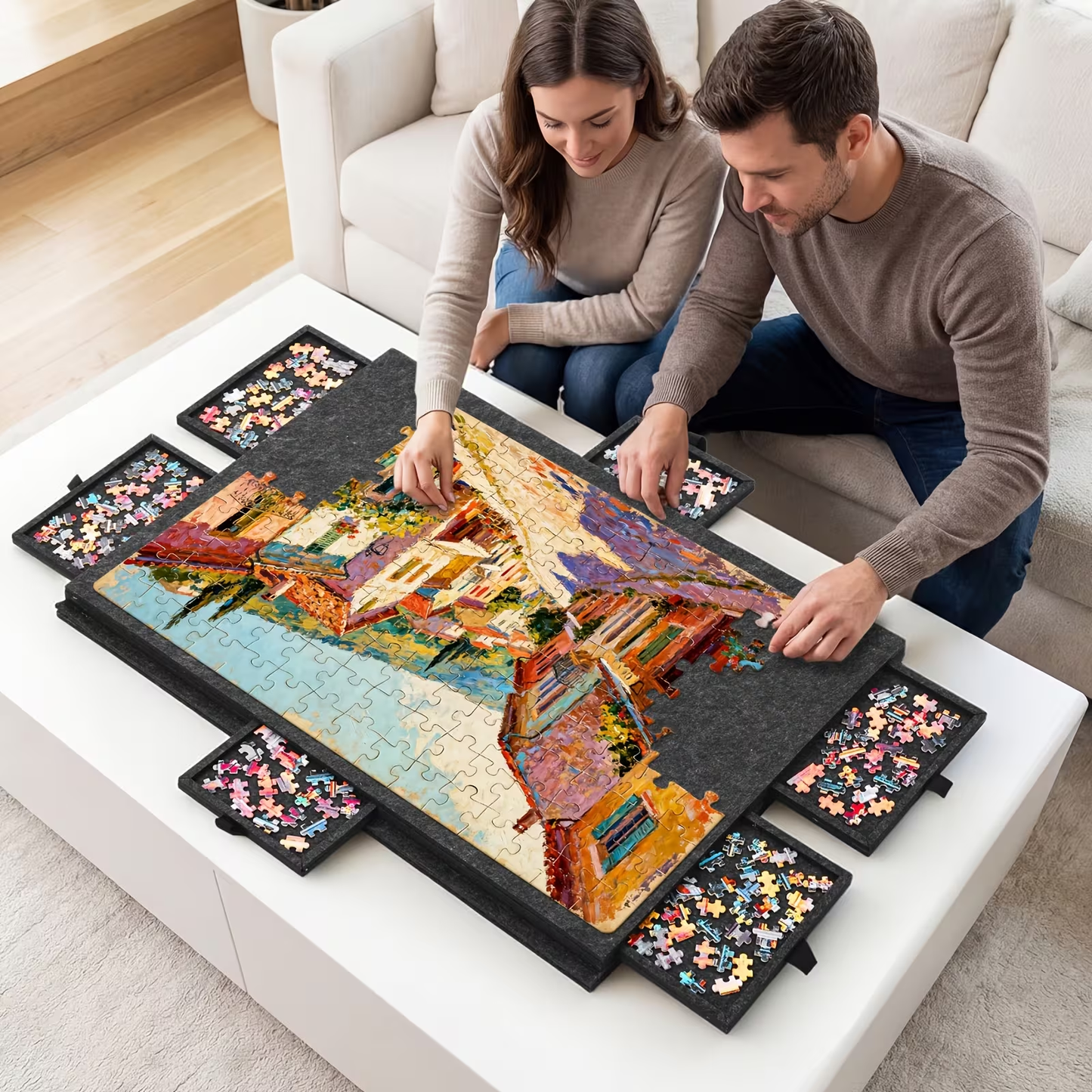 PuzzlePort – 2-in-1 Portable Puzzle Board
