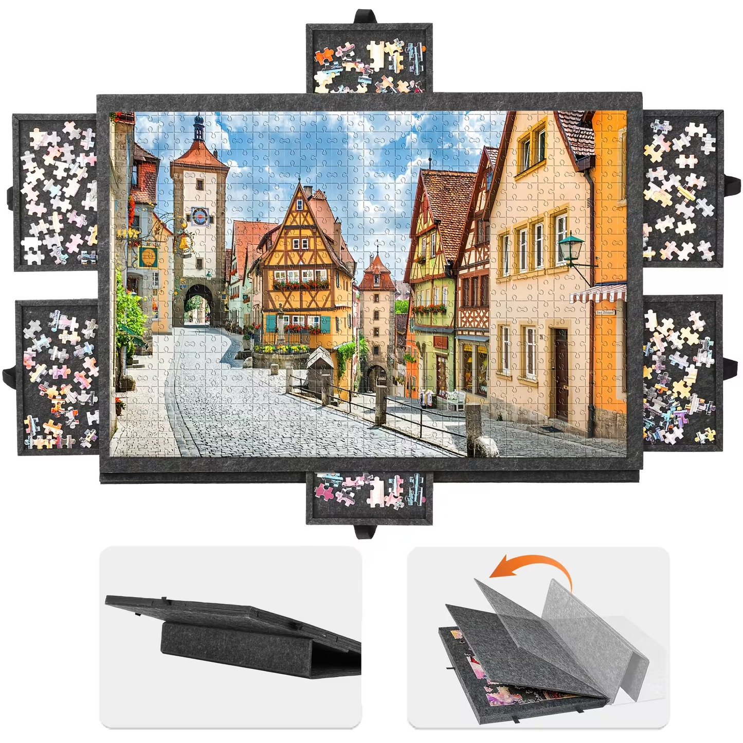 PuzzlePort – 2-in-1 Portable Puzzle Board