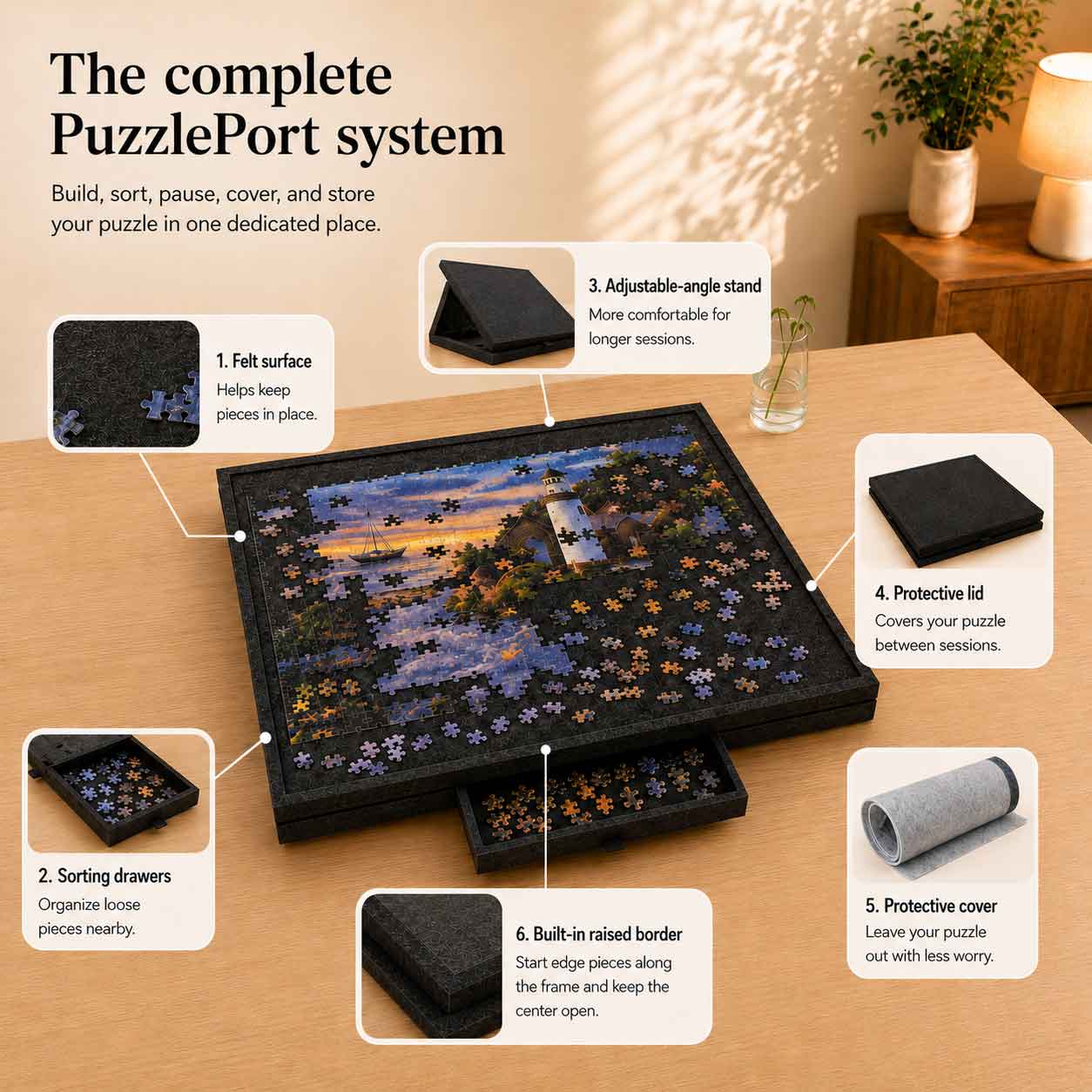 PuzzlePort™ Puzzle Board System