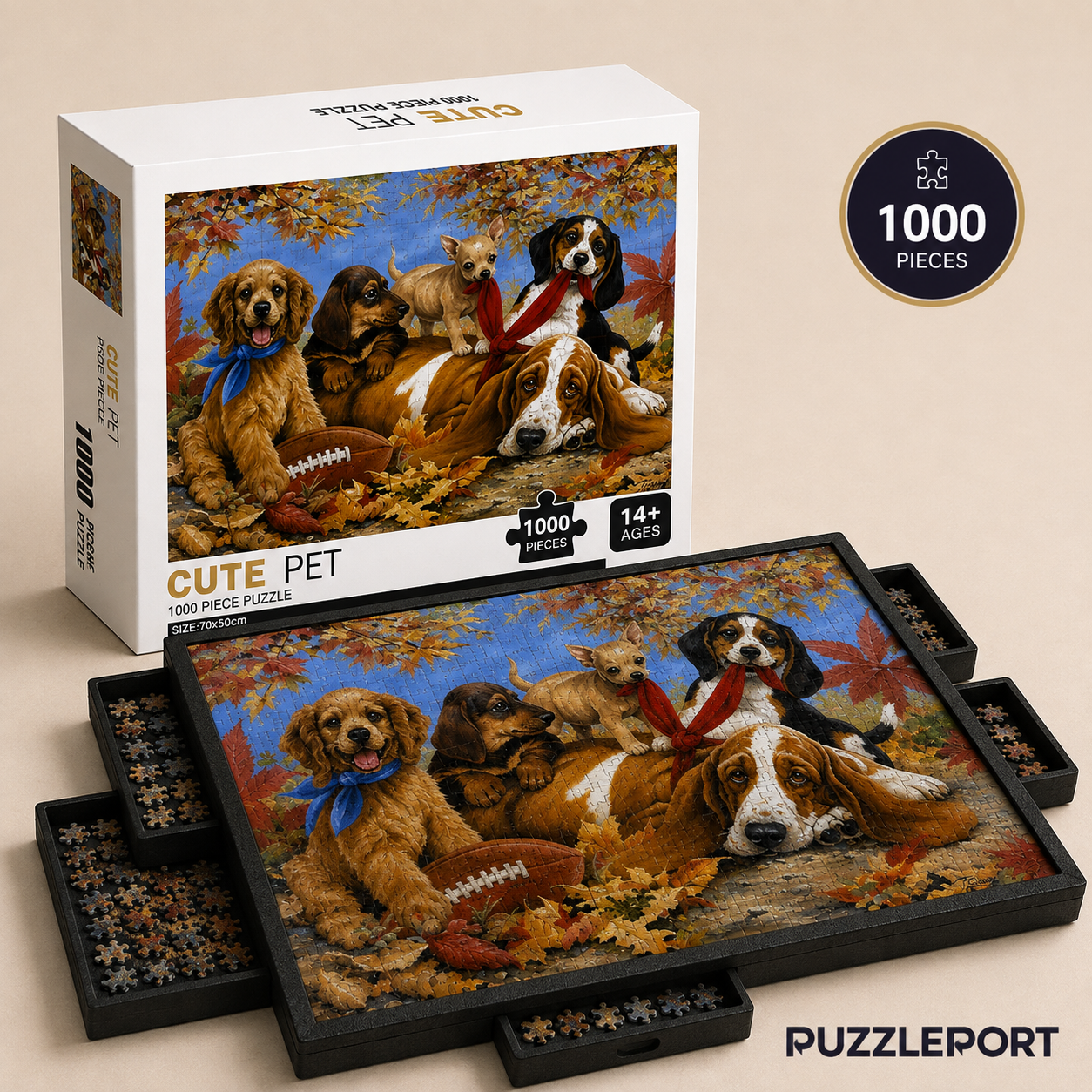 Cute Pet – 1000-Piece Jigsaw Puzzle