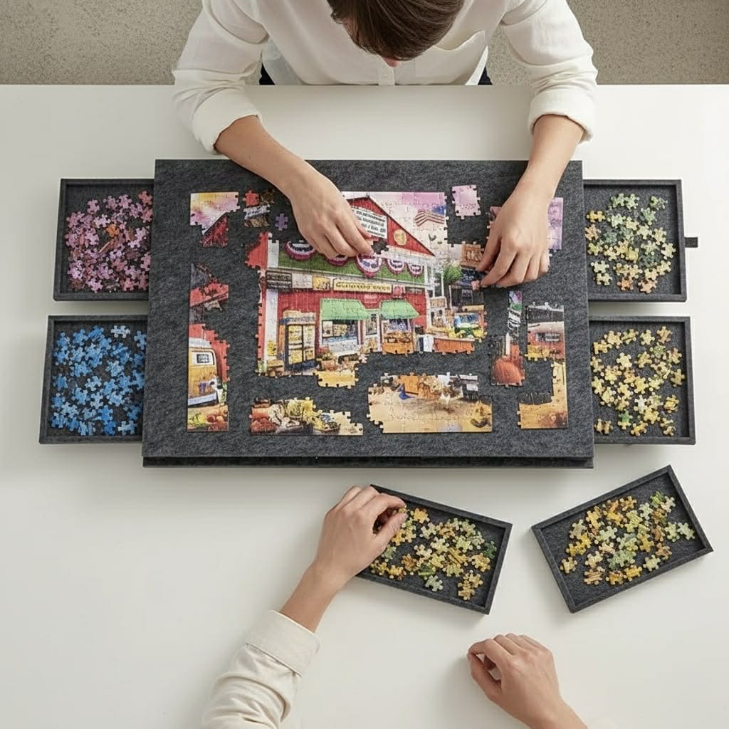 PuzzlePort – 2-in-1 Portable Puzzle Board